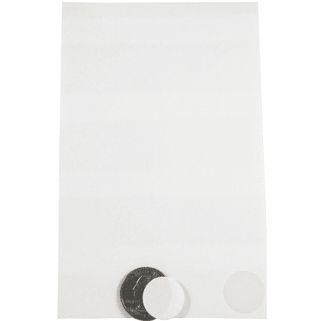 color coding labels white round circle dots 3/4 inch 10