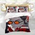 thumbnail image 5 of Cartoon 3 Piece Bedding Set Blue Eye Samurai Comforter Set Cute Duvet Cover Sets Super Soft Girls Bedding Set Kids Bedroom Gifts,1 Duvet Cover with 2 Pillowcases Twin, 5 of 6