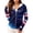 Dark Blue, variant on We The People Patriotic Hoodie for Women - 250th Anniversary Constitution Graphic Sun Jacket, Ombre American Flag Full Zip Up Long Sleeve with Thumbholes & Pockets Wine S