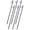Black + Steel+3, variant on LIANGKA 8 Pack Angled Tip Ground Stakes With 1 Inch Top Loops For Campsite Canopy And Tarp Securing