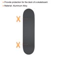 thumbnail image 4 of Unique Bargains Joint de Planche à Roulettes Protecteur de Pont Longboard Anti-Fuite Matériel Jaune en Forme de H, 4 of 5