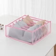 thumbnail image 2 of Organizador de cajones, 6/7/11 rejillas, plegable, para ropa interior y armario Pink 6 Gripes, 2 of 7