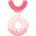thumbnail image 1 of Cepillo de dientes con forma de U para niños, cepillo de dientes con forma de U de 360 grados, de silicona suave de grado alimenticio, cepillo de dientes manual para entrenamiento de boca completa p, 1 of 4
