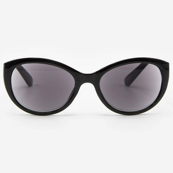 Sunglasses with Readers for Women - Reader Sunglasses - Cat Eye Reading Sun Glasses with Built In Full Readers - Florence by VITENZI in Black 1.50