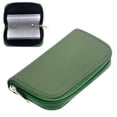 thumbnail image 1 of Portable 22 Slots SD SDHC MMC CF Micro SD Memory Holder Pouch Case Zippered Storage Bag Protector (Green), 1 of 7