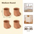 thumbnail image 4 of Bangcool Chair Legs Floor Protectors Cute 4PCS Cat Table Feet Covers Furniture Leg Caps, 4 of 10