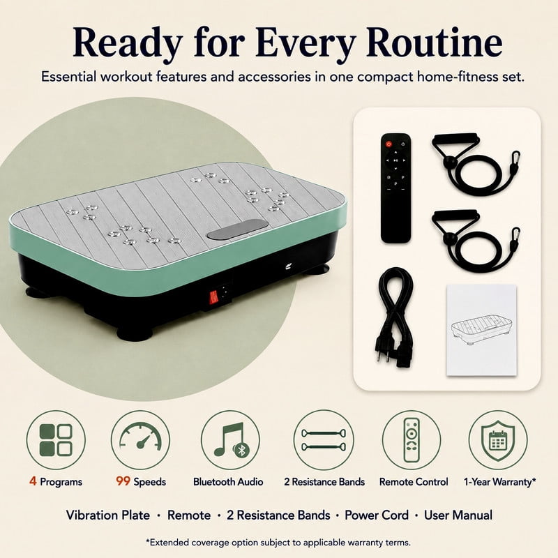 Vibration Plate Exercise Machine for Lymphatic Drainage, Vibrating Fitness Platform 450 lbs Capacity Full Body Shaker Workout Equipment, Vibration Platform Machine Shaping Vibrate Board Sport Home