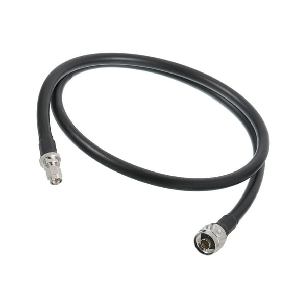 Uxcell Coaxial Cables 400 Type N Male to SMA Male Low Loss Coaxial Cables 3.2FT Black 1Pcs