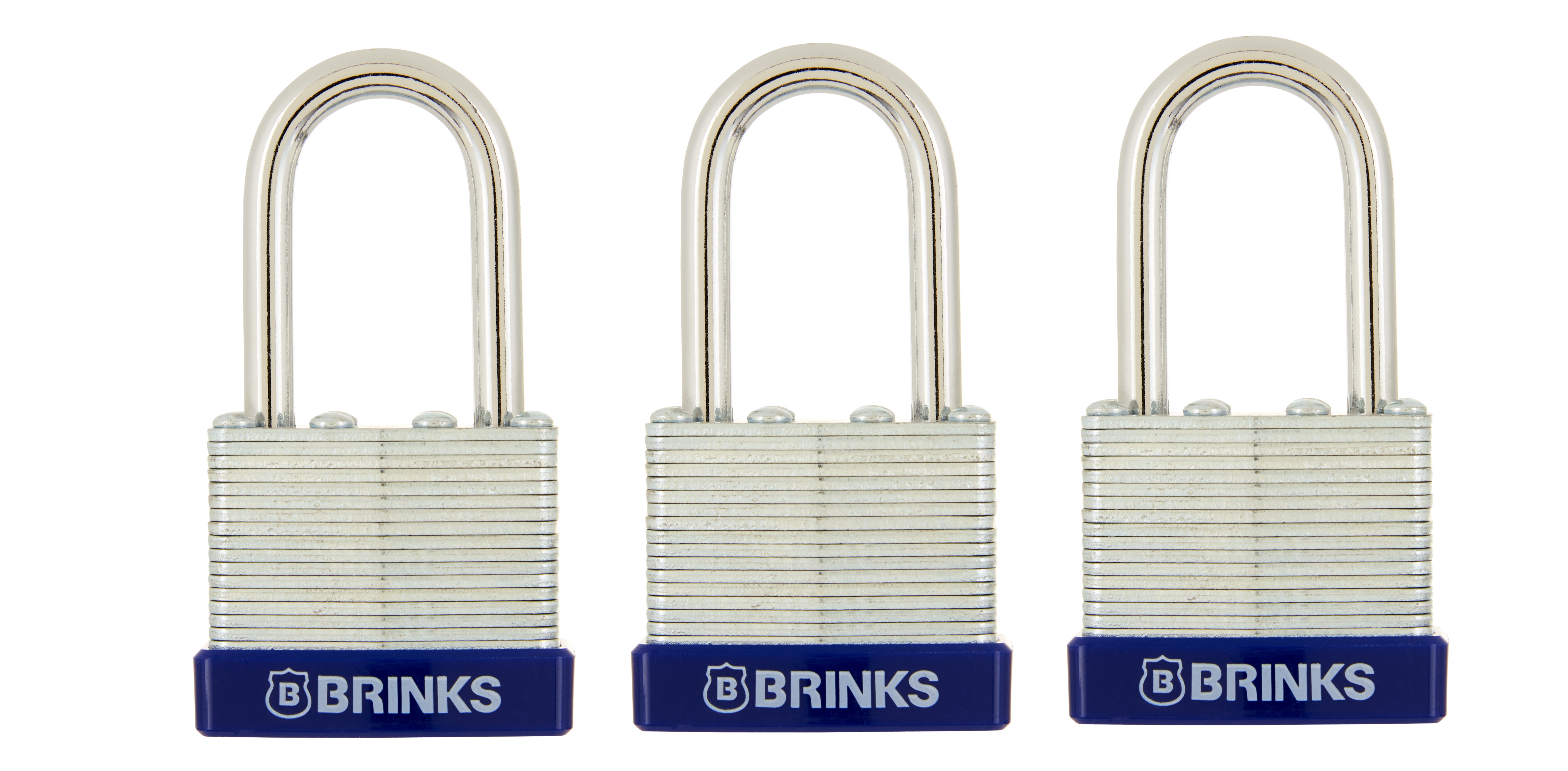 Brinks 40mm Laminated Steel Padlock 3-Pack photo 1