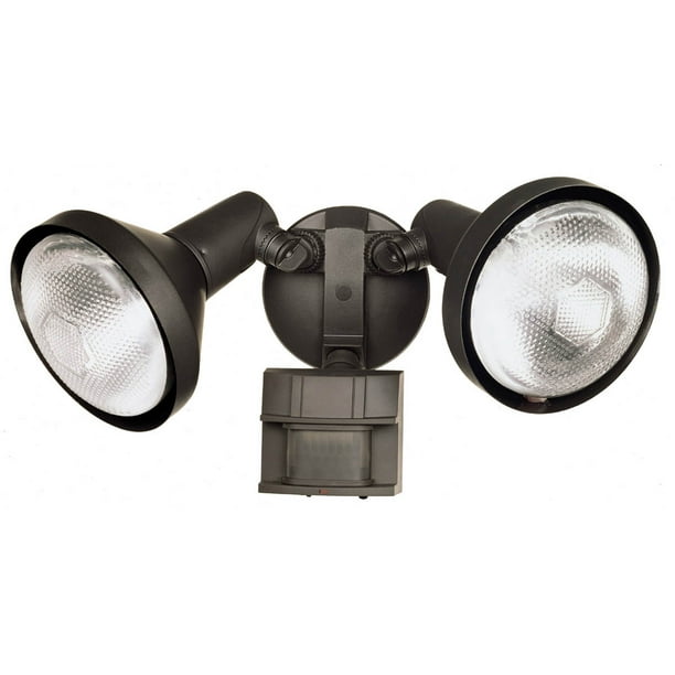 Heath Zenith MotionSensing Hardwired Incandescent Bronze Security