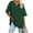 Green, variant on Women's Oversized T Shirts Half Sleeve V Neck Comfy Tunic Tops