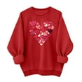 thumbnail image 5 of qucoqpe Valentines Sweatshirt Women Trendy Oversized Love Heart Print Pullover Valentine's Day Long Sleeve Tops, 5 of 5