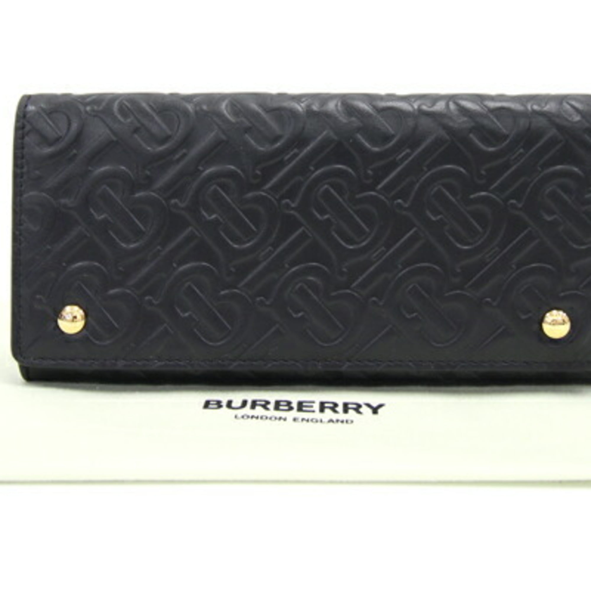 Burberry 2021-22FW Leather Logo Outlet Long Wallets (80528371)