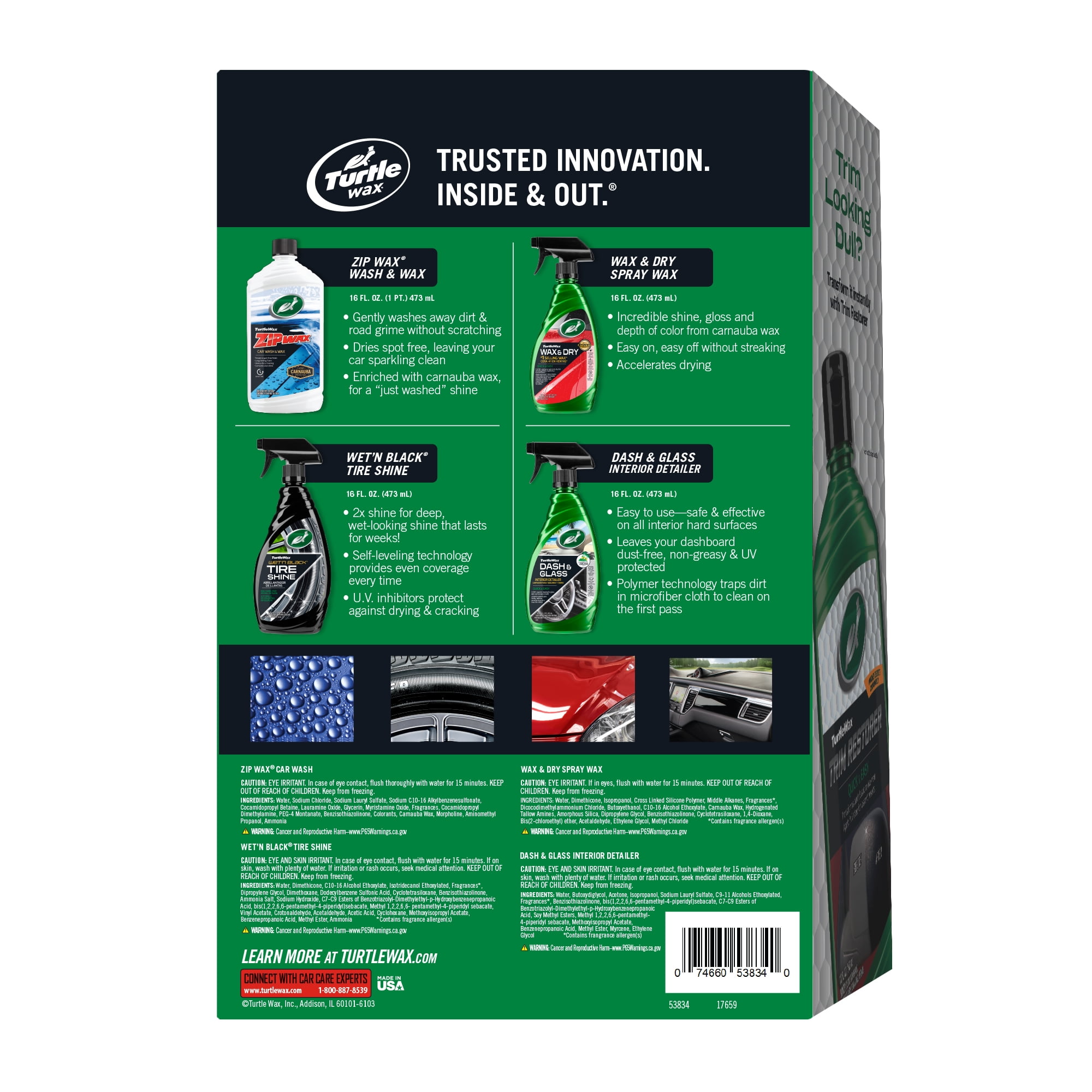 Turtle Wax Complete 9 Pc. Car Wash Kit, Care & Cleaning, Patio, Garden &  Garage