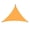 Orange, variant on LAZIOEGR 13ft / 4m Army Green Triangle Shade Sail Canopy Waterproof UV Resistant Heavy Duty 210T Polyester Rain Fly for Outdoor Patio Garden