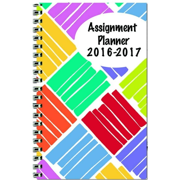 House of Doolittle 2016-2017 Weekly Academic Planner Assignment Book, Squares, 5x8-Inch (HOD274RTG63-17)