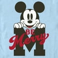 thumbnail image 2 of Men's Mickey & Friends Be Merry Graphic Tee Light Blue Medium, 2 of 4