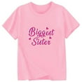 thumbnail image 3 of Girls Shirts Girls Cotton Tshirts Children's Fashionable Casual Letter Round Neck Short Sleeved T Shirt Top, 3 of 3