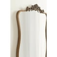 thumbnail image 4 of Kate and Laurel Arendahl Glam Wavy Arched Panel Mirror, 24 x 42, Gold, Traditional Baroque Scalloped Large Body Wall Mirror with Ornate Garland Inspired Crown, 4 of 9