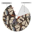 thumbnail image 4 of Kll 36" Christmas Tree Skirt Vector Butterflies Xmas Tree Skirts Mat For New Year Xmas Holiday Party Indoor Outdoor Home Decoration, 4 of 9