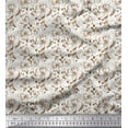 thumbnail image 1 of Soimoi Georgette Viscose Fabric Dot,Leaves & Floral Artistic Decor Fabric Printed Yard 42 Inch Wide, 1 of 1
