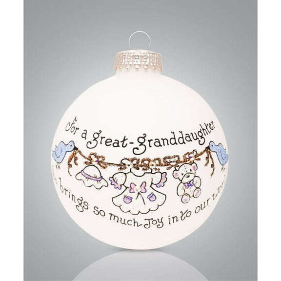 Great Granddaughter That Brings Joy Christmas Ornament Made in USA Decoration