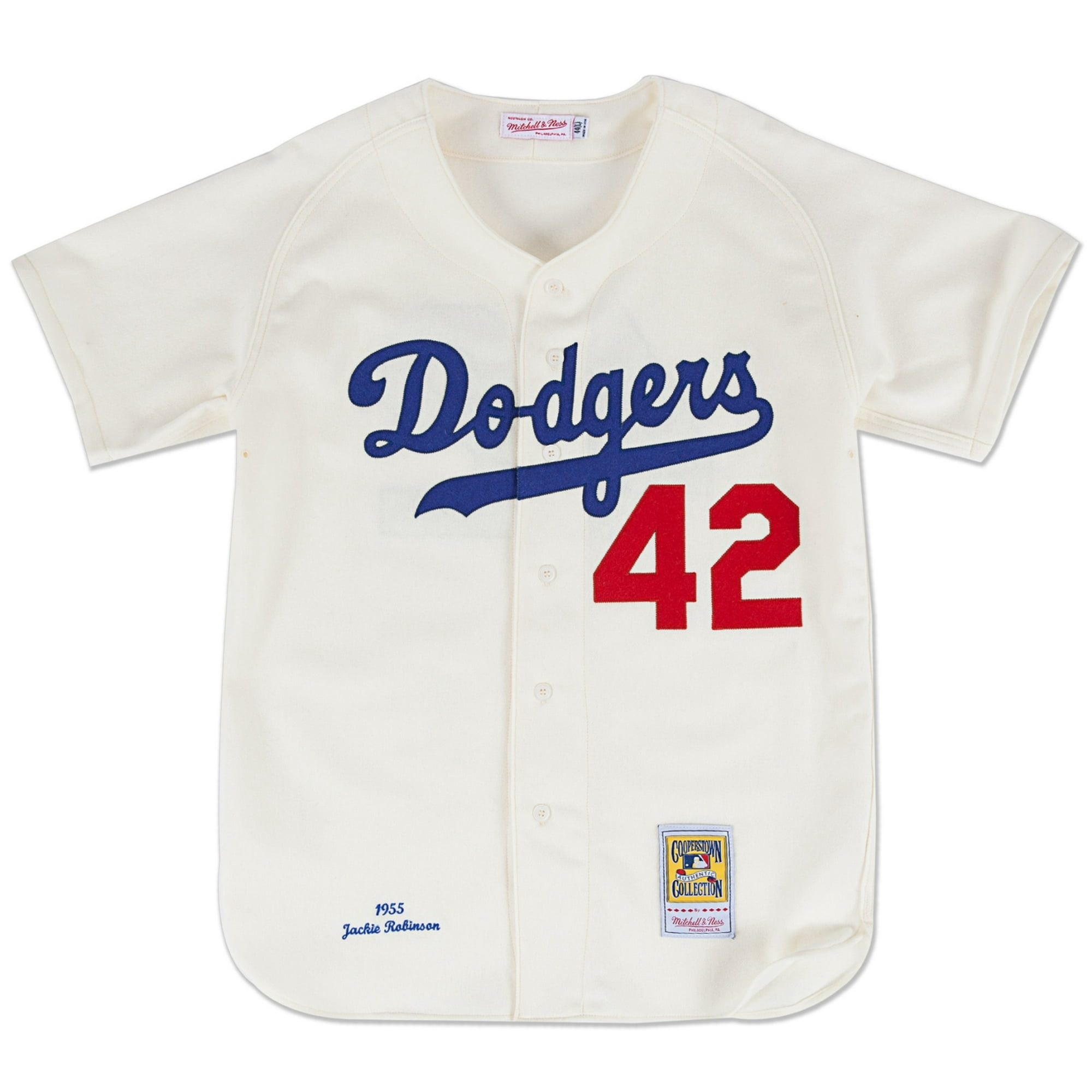 Authentic Jackie Robinson Brooklyn Dodgers Home 1955 Jersey - Shop Mitchell  & Ness Authentic Jerseys and Replicas Mitchell & Ness Nostalgia Co.