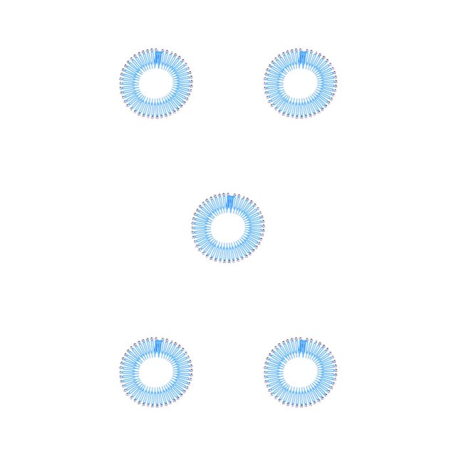 Vogacara Diente circular completo Diamantes de imitación entrelazados Peine elástico Peines flexibles Banda para la cabeza Banquete Peinados Type1 NO1