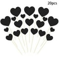 thumbnail image 2 of 20 Pcs Valentine's Day Decor Colorful Heart Toothpicks Wooden Cocktail Picks Valentine Treats Party Tabletop Valentine Decorations Romantic Centerpieces Valentines Decor, 2 of 6