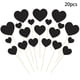 thumbnail image 2 of Bandera De Corazn De Papel Brillante Para San Valentn, Decoracin Para Tartas De Fiesta, Cartulina, 20 X 20 Cm, Detalles Brillantes, Para Bodas, Tartas De Cumpleaos, Paquete De 20, UKHBMC, 2 of 8