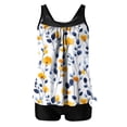 thumbnail image 2 of LEKWK Tankini Swimsuits for Women Boy Shorts Tummy Control Soft Breathable Bathing Suits Botanical Garden Print for Beach Vacation Holiday, 2 of 4