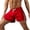 Red, variant on BUWTTER Mens Shorts Solid Color Jogging Portable Fitness Sports Casual Comfortable Black Shorts L