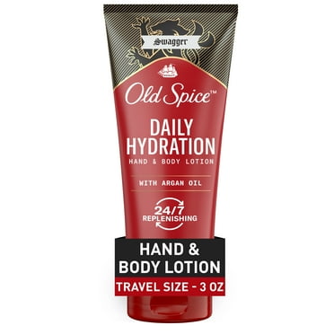 Old Spice Daily Hydration Hand & Body Lotion for All Men Skin Types, Swagger, Argan Oil, 3.0 fl oz
