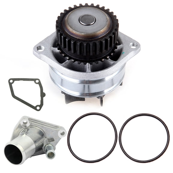 SCITOO 21010-AL528A Engine Coolant Thermostat Housing & Water Pump Kit Fit for 2003-2007 for Infiniti G35 3.5L,2006-2008 for Infiniti M35 3.5L Thermostat Housing