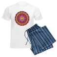 thumbnail image 6 of CafePress - Mandala Cats Pajamas - Men's Light Loose Fit Cotton Pajama Set, 6 of 7