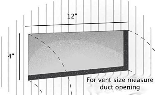 Rocky Mountain Goods Floor Register 4X12 (Duct Opening Measurements) - Heavy Duty Walkable Register - Premium Finish - Easy Adjust air Supply Lever - 4 inch by 12 Inch Floor Vent (Brown)