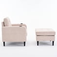 thumbnail image 5 of Beige Upholstered Armchair & Storage - Comfortable , Cup Holders, For Home Use With Soft Texture, , Ideal Living Spaces, 5 of 6