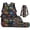 Burst Monster Truck, variant on HUIACONG 4PCS 17 Inch Lava Lightning Tractor Backpack Set for Boys, Fiery Tractor School Bag with Lunch Box & Pencil Case, Rugged Bookbag for Kids Age 6-12 Elementary Middle School