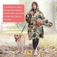 thumbnail image 4 of Wearable Oversized Blanket,Pioneer Flower Floral Print Pattern Wearable Blanket Hoodie for Adults,Cozy Hooded Blankets with Super Pockets,Super Warm Fuzzy Pullover for Women & Men, 4 of 6