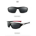 thumbnail image 1 of Mistaha Lunettes de Soleil Polarisées Vision Nocturne pour Hommes, Protection UV Lunettes de Sport Extérieures avec Jambes Rouges - Lunettes Élégantes pour Cyclisme et Course, 1 of 6