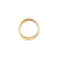 thumbnail image 3 of Bague de Mariage en Or Jaune 14k Solide Poli Demi-Rond Gravable 3mm Milgrain Demi-Rond Taille 7 Bijoux Cadeaux pour, 3 of 4