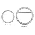thumbnail image 3 of Exquisite Holder Brooch Rhinestones Pins Round Crystals Glasses Holder Pins Clothes Lapel Pin for Bags Jeans, 3 of 8