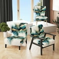 thumbnail image 1 of Designart « Expressionnisme Abstrait Sarcelle et Or III » Turquoise Fauteuil d'Appoint Moderne Rembourré - Fauteuil Moderne pour Chambre, 1 of 7