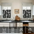 thumbnail image 4 of Kitchen Food Cooking Chef 3-Piece Kitchen Curtains Set Kitchen Curtains Sets with Valance for Windows Rod Pocket Machine Washable Kitchen Decor Decorations (54"x18"+2x27.5"x24"), 4 of 6