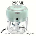 thumbnail image 3 of Mini Electric Garlic Chopper, Wireless & USB Rechargeable Small Food Processor for Veggies & Nuts, 3 of 6