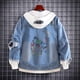 thumbnail image 4 of JoJo's Bizarre Adventure Chaquetas vaqueras Anime Fifures Hole Coat Sudaderas Para Hombres Jean Cosplay disfraces regalos de navidad, 4 of 4