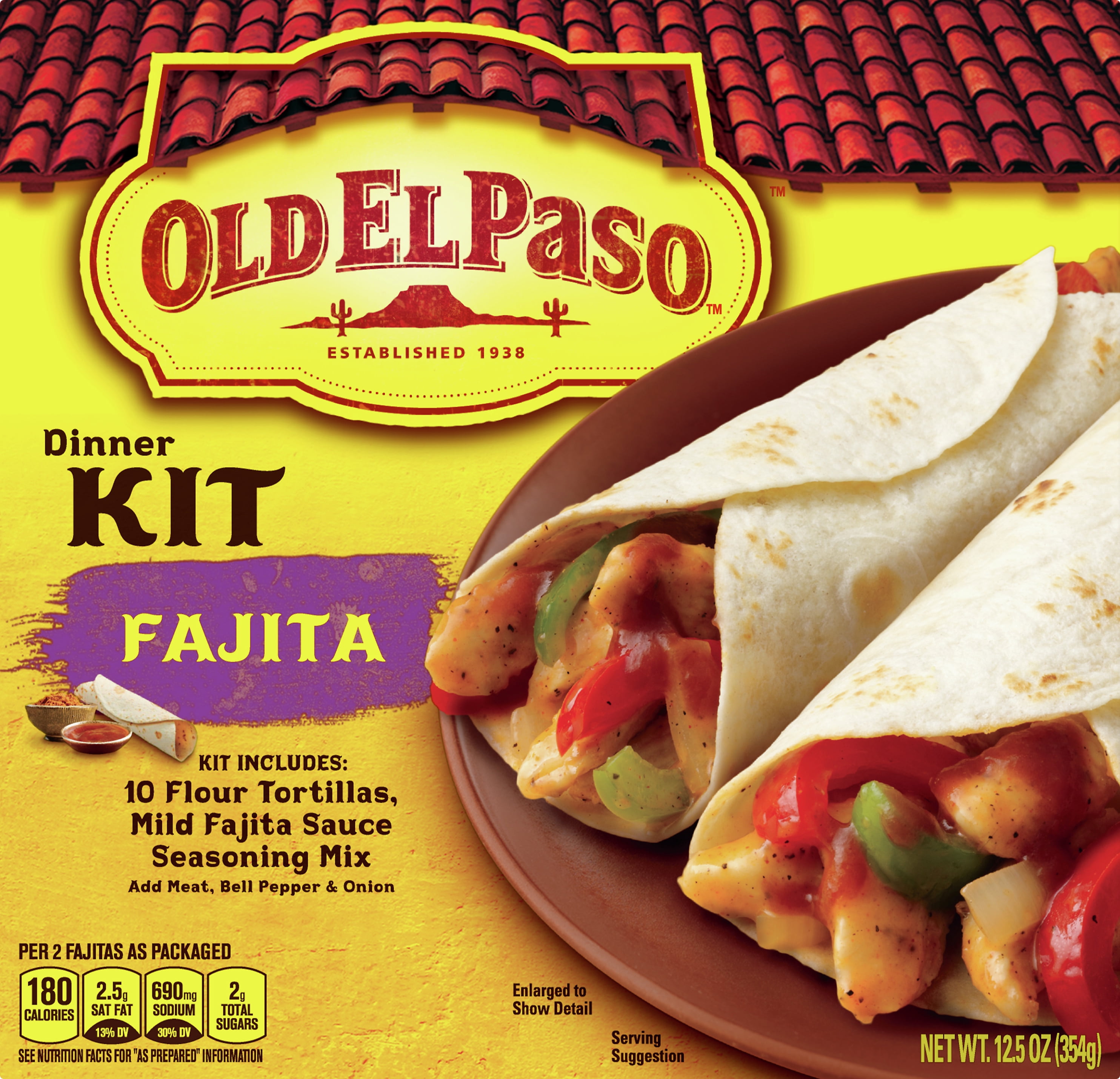Old El Paso Dinner Kit, Fajita, 12.5 oz Box