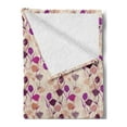 thumbnail image 2 of Floral Soft Flannel Fleece Blanket, Silhouette Pastel Colored Spring Carnations and Tulips with Smudged Petal Background, Cozy Plush for Indoor and Outdoor Use, 50" x 60", Multicolor, by Ambesonne, 2 of 5