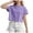 Purple, variant on Akiihool Girls Shirt Girls' Comfort T-Shirts Classic Fit Casual Wear (White,5-6 Years)