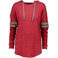 thumbnail image 3 of Holloway Sportswear S Womens Hooded Low Key Pullover Vintage Scarlet/Vintage Grey 229390, 3 of 4
